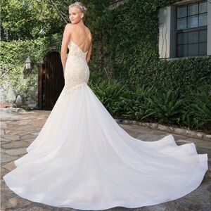Elegant Beaded Wedding Gown